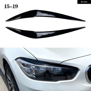 BMW カーボンヘッドライト アイブロウ ランプ ライト アイブロウグロスブラック F20 F21 116I 118I 120I 125I 2011-2019 カスタムパーツ ア - Gloss Black 15-19