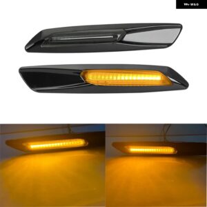 BMW F10 12V LED サイドマーカー ランプ ウィンカーライト アンバー ダイナミック アンバー 1 3 5シリーズ F30 E90 E91 E92 E93 E46 E6