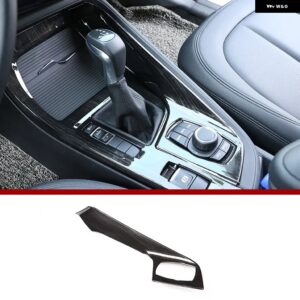 BMW X1 F48 2016-2021 ABS カーセンターコントロール マルチメディアパネル シフトパネル 装飾 アクセサリー X2 F47 2018-2021 LHD カ - A-Black wood grain