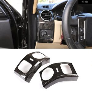 ランドローバー 2004-2009 ディスカバリー 3 LR3 ABS 黒木目車室内 装飾 フレームカバー ステッカー インテリアアクセサリー カスタムパー - 7