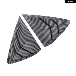 BMW X6 2015-2019 F16 リアサイドウィンドウ ベントルーバートライアングルカバー グロスブラック ABS シャッター 装飾 アクセサリー 2個 - Carbon fiber pattern