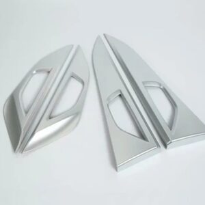 スバル XV GT 2018 2019 2020 カーアクセサリー ABS クロームインナードアハンドルカバー キャッチボウルトリム インサート - silver