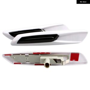 BMW 2PC LED ダイナミックウィンカーライト サイドマーカー ランプ 信号灯 E60 E61 E39 E81 E82 E87 E88 E90 E91 E92 E93 カースタイリング - WHITE