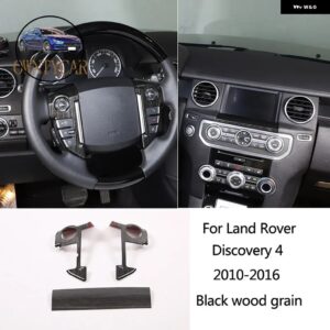 ランドローバー ディスカバリー 4 LR4 10-16 黒木目車中央制御計器パネルインテリア 装飾 フレームアクセサリー カスタムパーツ アクセサリ - Style 8