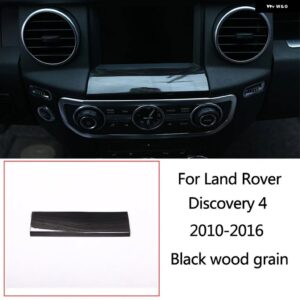 ランドローバー ディスカバリー 4 LR4 10-16 黒木目車中央制御計器パネルインテリア 装飾 フレームアクセサリー カスタムパーツ アクセサリ - Style 15