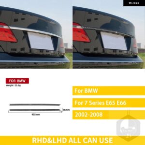 BMW 7シリーズ E65 E66 2002/08/01 アクセサリーカーボン外装トランクトリム ステッカー 装飾 カスタムパーツ アクセサリー 交換用部品 互 - Trunk trim black