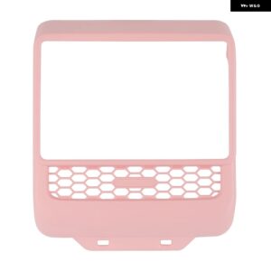 テスラ リアスクリーンカバー ABS プロテクターフレームバックエアベントトリム カバー モデル 3 ハイランドカーインテリアアクセサリー カ - Pink