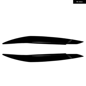 BMW ヘッドライト アイブロウ ランプ ヘッドライト アイブロウグロスブラックカーボン X6 E71 2008-2014 自動車アクセサリー カスタムパー - Gloss Black