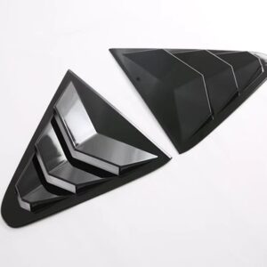 スバル CROSSTREK インプレッサ 2023 2024 カーアクセサリー ABS サイドドアリアビューウィンドウ スポイラー カバー トリ - black