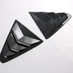 スバル CROSSTREK インプレッサ 2023 2024 カーアクセサリー ABS サイドドアリアビューウィンドウ スポイラー カバー トリ - Carbon　fiber　style