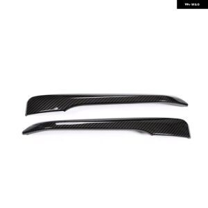 BMW X1 F48 2016-2019 フロントヘッドフォグランプ カバー トリム モールドフロントフォグライト アイブロウトリム アウターカーアクセサリ - carbon fiber