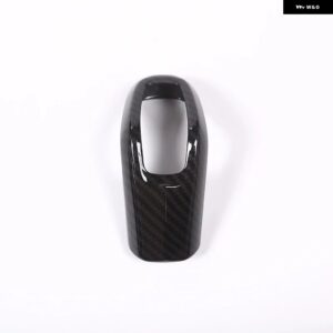 ランドローバー ABS カーボンスタイル ギアシフトヘッドノブカバー トリム レンジローバー スポーツ 2014-2019 カースタイリング アクセサリ - carbon fiber