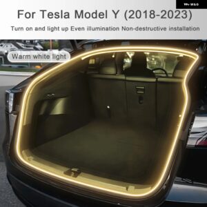 テスラ リアトランクライト モデル 3 モデル Y 2021-23 高輝度 LED シリコンライト 黄白提案 装飾 アクセサリー カスタムパーツ
