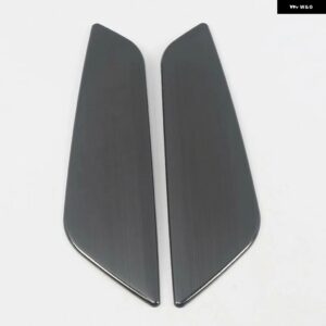 BMW 5シリーズ G30 G31 2017-22 ステンレス カーアクセサリーフロントフェンダーサイドエアアウトレットトリム カバー カスタムパーツ アク - black