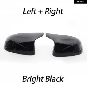 BMW 2X バックミラー サイドウイングミラー カバー キャップカーボンパターンブラック FOR F25 X3 F26 X4 F15 X5 F16 X6 14-18 M スタイル ル - 1 Set Black