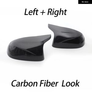 BMW 2X バックミラー サイドウイングミラー カバー キャップカーボンパターンブラック FOR F25 X3 F26 X4 F15 X5 F16 X6 14-18 M スタイル ル - 1 set Carbon pattern