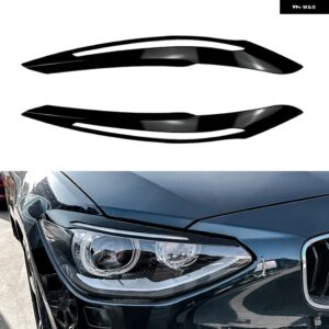 BMW ヘッドライト アイブロウ ランプ ライト アイブロウグロスブラックカーボン F20 F21 1シリーズ 116I 118I 120I 125I 2011-2014 カスタ - Gloss Black