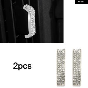 ボルボ 適合 XC60 室内 装飾 ダイヤモンドステッカー 2018-2025 カーアクセサリー カスタムパーツ アクセサリー 交換用部品 互換品 - 2PCS