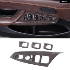 BMW ABS クロームウィンドウ リフト調整ボタンカバー トリム X3 X4 F25 F26 2011-2017 4個セット カースタイリング カスタムパーツ アクセ - Style B5