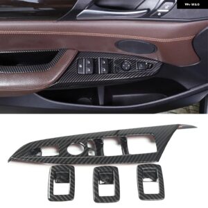 BMW ABS クロームウィンドウ リフト調整ボタンカバー トリム X3 X4 F25 F26 2011-2017 4個セット カースタイリング カスタムパーツ アクセ - Style B