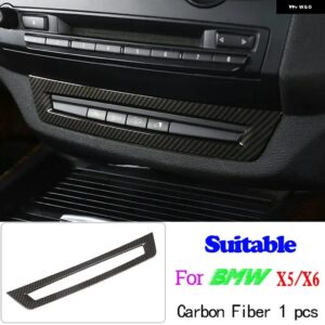 BMW X5 E70 X6 E71 2008-2013 ABS カーボンカーセンターコンソール 計器パネルカバー ステッカー アクセサリー カスタムパーツ アクセサリ - 8