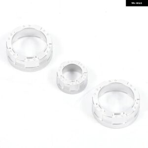 BMW 3個 1 2 3 4シリーズ F30 F34 F46 GT X1 F47 F48 エアコンボリュームスイッチノブ 装飾 リングインテリアアクセサリー カスタムパーツ - Style A