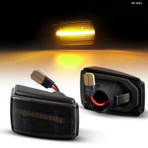 ボルボ 1ペア S40V 70V 40 850 240 740 C70 940 S70 S90 960 760 780 260 LED フロントサイドマーカー ウィンカーインジケーターランプ ライ - Dynamic Smoke