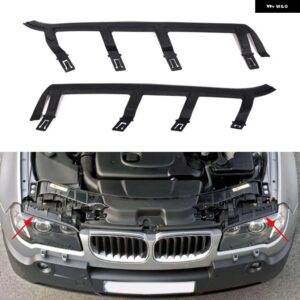 BMW 黒ヘッドライト レンズ ガスケット シールアッパー ブラケット サイド X3 E83 2004/10/01 63126939274 カスタムパーツ アクセサリー 交 - 1Pair
