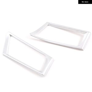 BMW 2009-2014 7シリーズ F01 F02 F03 F04 カースタイリング インパネサイドエアアウトレットフレーム ABS カーインテリアアクセサリー LHD - Silver