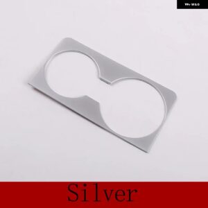 ランドローバー ABS クロームレンジローバー EVOQUE 2019 2020 カップホルダー 装飾 フレームトリム カーアクセサリー カスタムパ - Silver