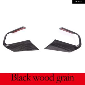 BMW X1 U11 2023-2024 ABS カーボン/ブラックステアリングホイール 装飾 フレームトリム ステッカー 自動車アクセサリー カスタムパーツ ア - Black Wood Grain