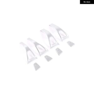 テスラ モデル 3 2017-2020 車内ドアロックスイッチ 装飾 パネルフレームトリム ABS グレイントリム ステッカー アクセサリー カス - style 2