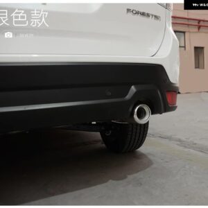 スバル ステンレス リアリップマフラー 装飾 フォレスター 2019-23 カスタムパーツ アクセサリー 交換用部品 互換品 - Silver