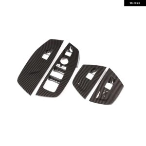 BMW X3 2018-2023 G01 ABS カーボン/マットブラックガラスリフトフレーム 装飾 カバー カーインテリアアクセサリー LHD カスタムパーツ ア - Style A