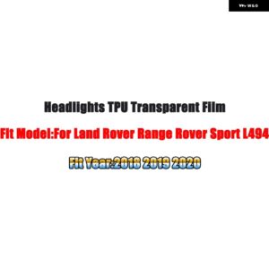 ランドローバー レンジローバー スポーツ ヴォーグ L494 L405 ヴェラール イヴォーク ディスカバリー 5 スポーツカー ヘッドライト TPU HD - For RR Sport 18-20