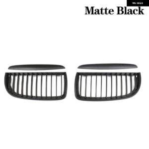 BMW 3シリーズ E90 E91 フロントバンパー キドニーグリルレーシンググリル 2005-2008 グロスブラック交換アクセサリー単線 カスタムパーツ - Matte Black
