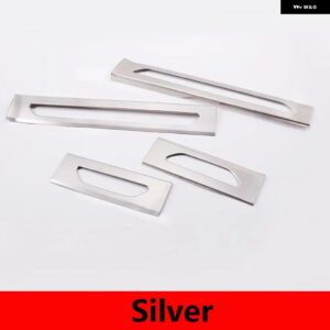 ランドローバー レンジローバー EVOQUE 19-23 ステンレス 車内側ドアシルパネルスカッフプレートトリム カバー カーアクセサリー カスタム - Silver