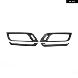 BMW 2016-2021 X1 F48 X2 F47 ABS カーボンカースタイリング ダッシュボードエアコンサイドエアアウトレットフレームステッカー カーパーツ - carbon fiber