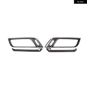 BMW 2016-2021 X1 F48 X2 F47 ABS カーボンカースタイリング ダッシュボードエアコンサイドエアアウトレットフレームステッカー カーパーツ - Black Wood Grain