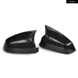 BMW 5 6 7シリーズ E60 E61 E63 E64 F06 F07 F10 F11 F13 F01-F04 カーボンルックブラックサイドウイングバックミラー カバー キャップ カ - Carbon Fiber Black