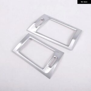 BMW ABS カーボン X3 X4 F25 F26 2011-2017 サイドエアコンアウトレットカバー トリム ステッカー カーアクセサリー LHD カスタムパーツ ア - Silver
