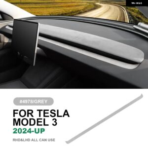 テスラ イタリアトップスエードダッシュボードエアベントアウトレットフレームトリム ステッカー モデル 3 ハイランド 2024 アンチスクラッ