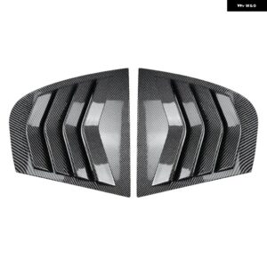 BMW リアウィンドウ シャッターカバー トリム ウィンドウ ルーバーサイドベントカーボンアクセサリー 3シリーズ E90 320I 330I M3 2005-201 - Carbon Fiber