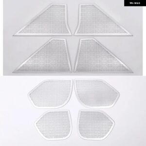 ランドローバー レンジローバー V ELAR 2017 2018 合金ドアスピーカーカバー トリム 装飾 ストリップステッカー カーアクセサリー カスタム - 8pcs