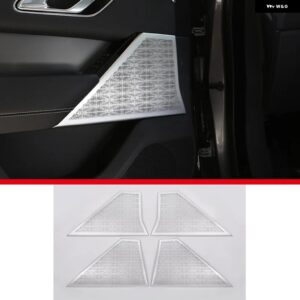 ランドローバー レンジローバー V ELAR 2017 2018 合金ドアスピーカーカバー トリム 装飾 ストリップステッカー カーアクセサリー カスタム - Style A