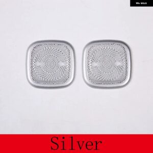 ランドローバー レンジローバー スポーツヴォーグ L460 2023 ステンレス ルーフスピーカー 装飾 カバー ステッカー カーアクセサリー カス - Silver