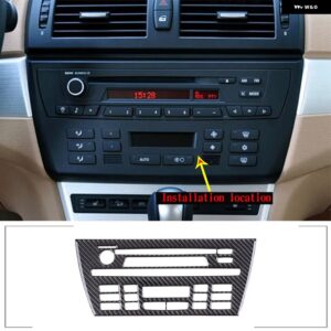BMW ソフトカーボン車内装部品ステアリングホイール エアアウトレット 装飾 ステッカー カーアクセサリー X3 E83 2003-2010 カスタムパーツ - 14