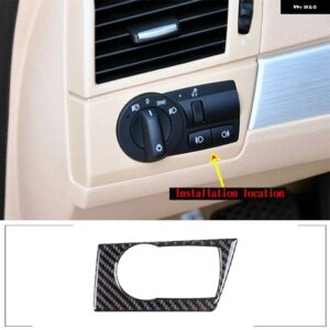 BMW ソフトカーボン車内装部品ステアリングホイール エアアウトレット 装飾 ステッカー カーアクセサリー X3 E83 2003-2010 カスタムパーツ - 3