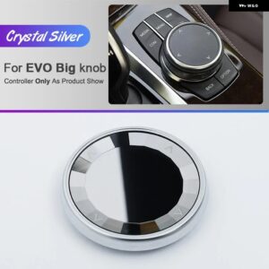BMW クリスタルスタイル 車マルチメディアノブカバー ノブステッカー E90 E92 E70 F10 F20 F22 F25 F26 F15 F30 G20 G30 1/3/4/5/6シリーズ - EVO Big Knob