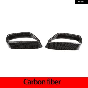 BMW 5シリーズ G30 G38 2018-2022 ステンレス テールマフラー 出力カバー 部品アウターアクセサリー カスタムパーツ アクセサリー 交換用部 - Style A carbon fiber